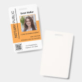 Medewerker Openbaar ID fotokantoor geel Badge (Voor- en achterkant)