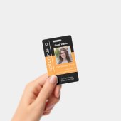 Medewerker Openbaar ID zwart geel Badge (Handheld)