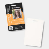 Medewerker Openbaar ID zwart geel Badge (Voor- en achterkant)