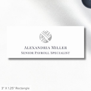 Medewerker Personeel Aangepaste Logo Naam Tag