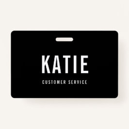 Medewerker Personeel ID Bedrijf Logo Zwart & Wit Badge