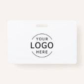 Medewerker Personeel ID Bedrijf Logo Zwart & Wit Badge (Achterkant)