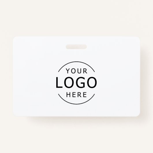 Medewerker Personeel ID Bedrijf Logo Zwart & Wit Badge (Achterkant)