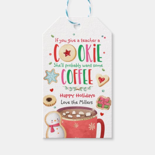 Medewerker Personeelsbedrijf Holiday Apprecie Cook Cadeaulabel (Voorkant)