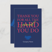 Medewerker Personeelswaardering Arbeidsdag Kaart (Voorkant / Achterkant)