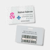 Medewerker PVC Badge – Gepersonaliseerd.Event.Duur (Voor- en achterkant)