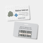 Medewerker PVC Badge – Gepersonaliseerd.Event.Duur (Voor- en achterkant)