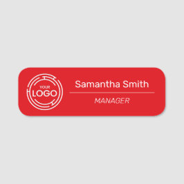 Medewerker Red Business Logo Naamplaatje