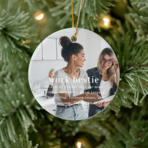 medewerker Sentimentele foto KeepSake Kerstmis Keramisch Ornament