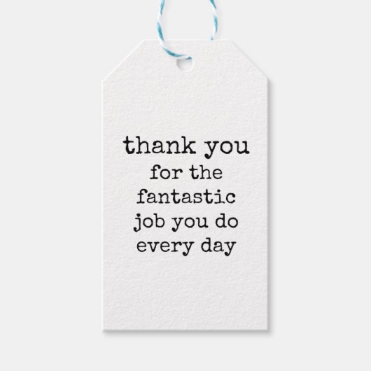 Medewerker, Team, Personeel Waardering Gift Label Cadeaulabel (Voorkant)