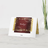 Medewerker Team Stuff Jubileum Dank u Burgund Bedankkaart (Achterkant)