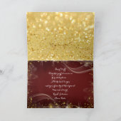 Medewerker Team Stuff Jubileum Dank u Burgund Bedankkaart (Binnen)