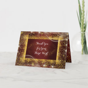 Medewerker Team Stuff Jubileum Dank u Burgund Bedankkaart