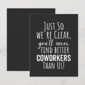 Medewerker Vaarwel | Medewerker Moving | Verlaten  Bedankkaart (Voorkant / Achterkant)