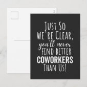 Medewerker Vaarwel | Medewerker Moving | Verlaten  Feestdagenkaart (Voorkant / Achterkant)