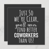 Medewerker Vaarwel | Medewerker Moving | Verlaten  Kaart (Voorkant / Achterkant)