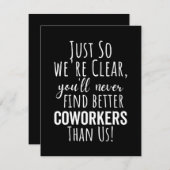 Medewerker Vaarwel | Medewerker Moving | Verlaten  Save The Date (Voorkant / Achterkant)