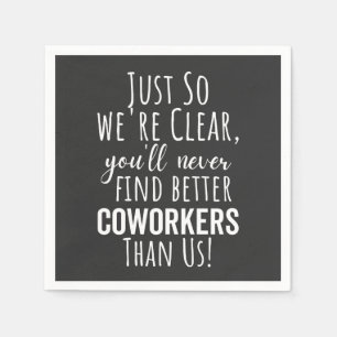 Medewerker Vaarwel Medewerker Moving Verlaten Servet