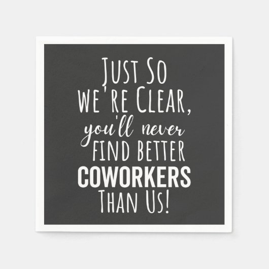 Medewerker Vaarwel | Medewerker Moving | Verlaten Servet (Voorkant)