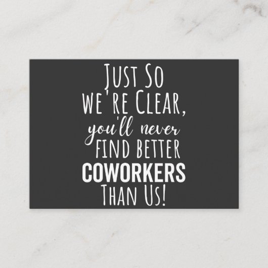 Medewerker Vaarwel | Medewerker Moving | Verlaten  Visitekaartje (Voorkant)