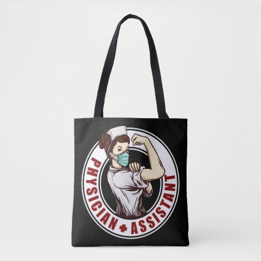 Medewerker van de arts Rosie De Riveter Tote Bag (Voorkant)