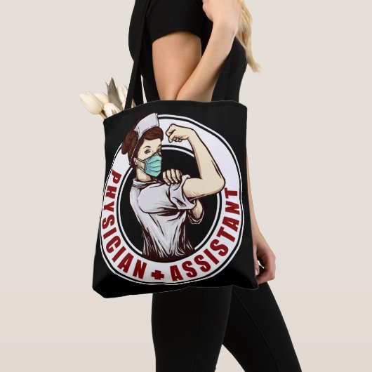 Medewerker van de arts Rosie De Riveter Tote Bag (Dichtbij)