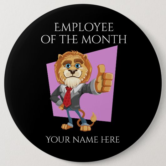 Medewerker van de Button van de maand-badge-ronde (Voorkant)