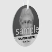 Medewerker van de kerstfotoversiering van de maand ornament (voorkant)