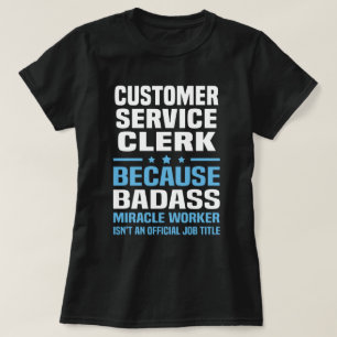 medewerker van de klantendienst t-shirt