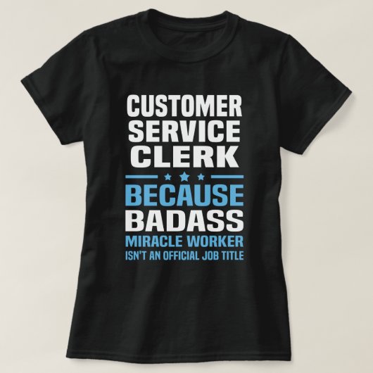 medewerker van de klantendienst t-shirt (Design voorkant)