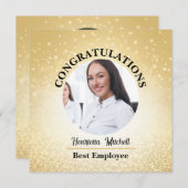 Medewerker van de Maand Award Kaarten: Gepersonali Kaart (Voorkant / Achterkant)