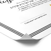 Medewerker van de Maand Certificaat Poster (Hoek)