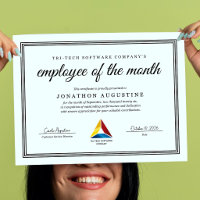 Medewerker van de Maand Certificaat