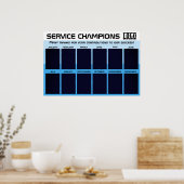 Medewerker van de maand erkenning foto display poster (Keuken)
