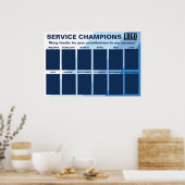 Medewerker van de maand erkenning foto display poster (Keuken)