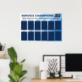 Medewerker van de maand erkenning foto display poster (Thuiskantoor)