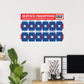 Medewerker van de maand erkenning foto display poster (Thuiskantoor)