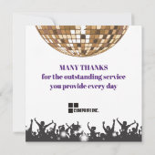 Medewerker van de maand erkenningskaart kaart (Achterkant)