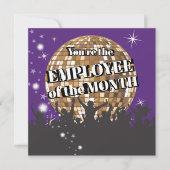 Medewerker van de maand erkenningskaart kaart (Voorkant)