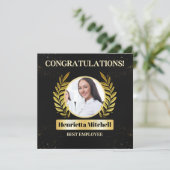 Medewerker van de maand erkenningskaart kaart (Staand voorkant)