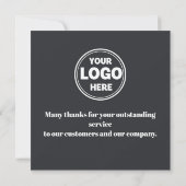 Medewerker van de maand erkenningskaart kaart (Achterkant)