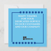 Medewerker van de maand erkenningskaart kaart (Achterkant)