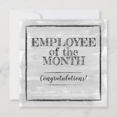 Medewerker van de maand erkenningskaart kaart (Voorkant)