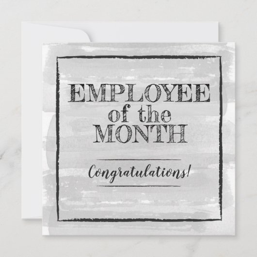 Medewerker van de maand erkenningskaart kaart (Voorkant)