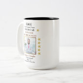 Medewerker van de Maand Foto Gouden Superster Awar Tweekleurige Koffiemok (Voorkant links)