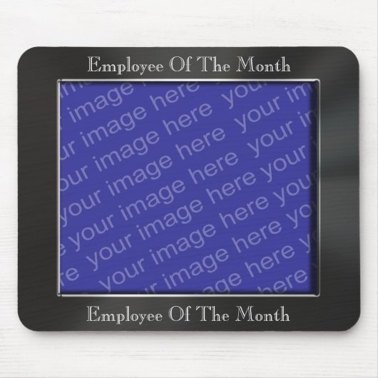 Medewerker van de maand Foto Lijst Mousepad Muismat (Voorkant)