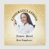 Medewerker van de Maand Herkenning Magnetische Kaa Magnetische Uitnodiging (Voorkant)