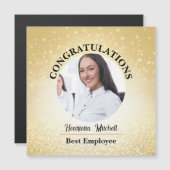 Medewerker van de Maand Herkenning Magnetische Kaa Uitnodiging (Voorkant / Achterkant)