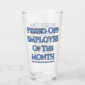 Medewerker van de maand Humor Glas (Achterkant)