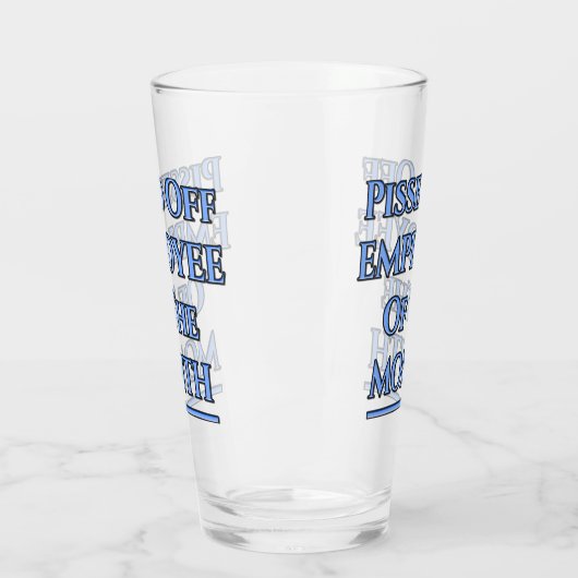 Medewerker van de maand Humor Glas (Links)